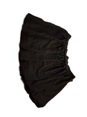 Saints Black Bubble Mini Skirt with Elastic Waist